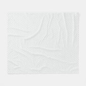 Fleece Blanket - Light Gray Zigzag (Vorderseite (Horizontal))
