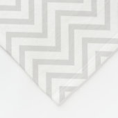 Fleece Blanket - Light Gray Zigzag (Ecke)