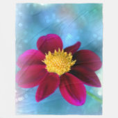 Fleece Blanket/Lila Blume (Vorderseite)
