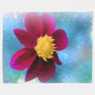 Fleece Blanket/Lila Blume