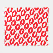 Fleece Blanket/Lippen (Vorderseite (Horizontal))