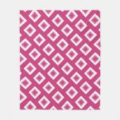 Fleece Blanket - Magenta Diamond Blocks (Vorderseite)