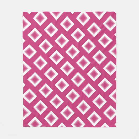 Fleece Blanket - Magenta Diamond Blocks (Vorderseite)