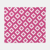 Fleece Blanket - Magenta Diamond Blocks (Vorderseite (Horizontal))