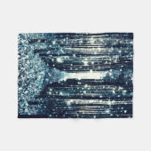 Fleece Blanket: Magischer Wald Aquamarin Grau Eleg (Vorderseite (Horizontal))