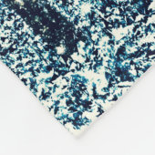 Fleece Blanket: Magischer Wald Aquamarin Grau Eleg (Ecke)