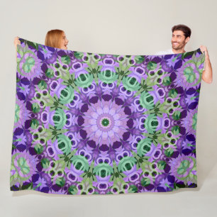 Fleece Blanket Mandala rundes Muster kaleidoscope