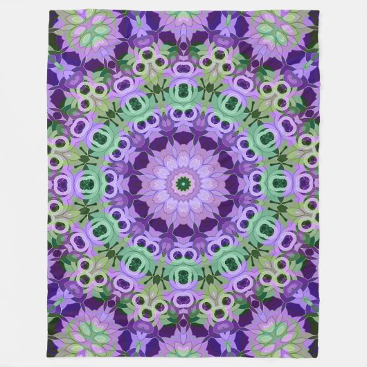 Fleece Blanket Mandala rundes Muster kaleidoscope (Vorderseite)