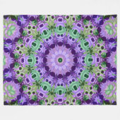 Fleece Blanket Mandala rundes Muster kaleidoscope (Vorderseite (Horizontal))