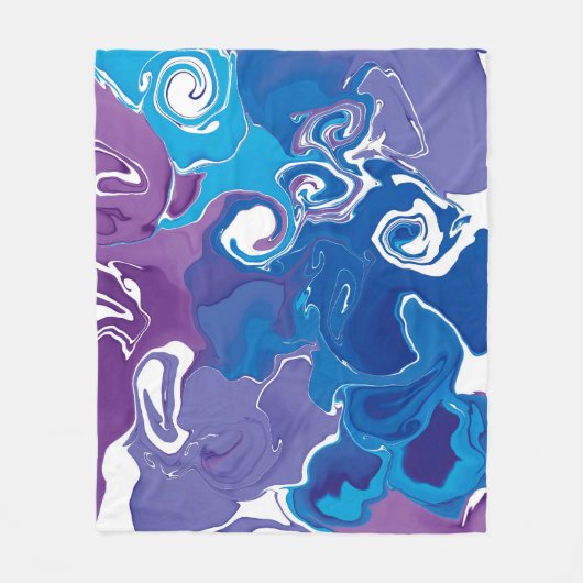 Fleece Blanket Marmordesign. (Vorderseite)