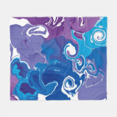 Fleece Blanket Marmordesign. (Vorderseite (Horizontal))