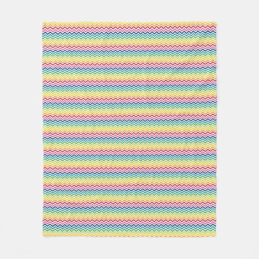 Fleece Blanket - Mehrfarbig Zigzag 3 (Vorderseite)
