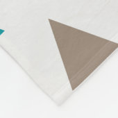 Fleece Blanket - Mehrfarbige Dreiecke (Ecke)