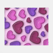 Fleece Blanket mit 3D-Glosshörnchen (Vorderseite (Horizontal))