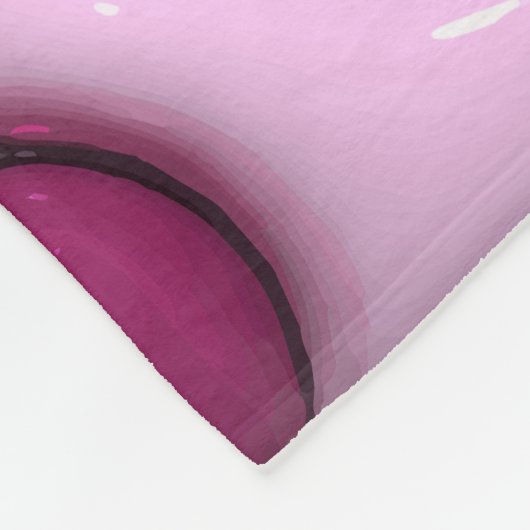 Fleece Blanket mit 3D-Glosshörnchen (Ecke)