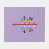 Fleece Blanket mit dem Rock Pride Sapling von SImo (Vorderseite (Horizontal))