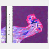 Fleece Blanket mit extravaganter Great Dane Illust (Vorderseite (Horizontal))