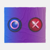 Fleece Blanket mit Game-Wähltasten (Vorderseite (Horizontal))