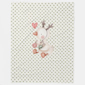 Fleece Blanket mit Niedlichem Duck (Vorderseite)