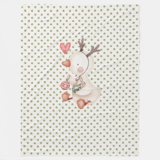 Fleece Blanket mit Niedlichem Duck (Vorderseite)