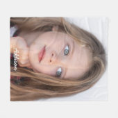 Fleece Blanket mit Niedlichem Foto (Vorderseite (Horizontal))