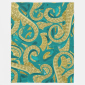 Fleece Blanket mit Octopus Design (Vorderseite)