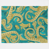 Fleece Blanket mit Octopus Design (Vorderseite (Horizontal))