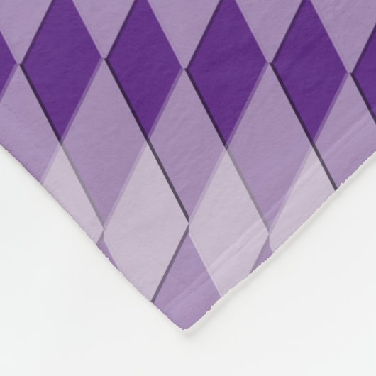 Fleece Blanket - Muster der diagonalen Raute (Ecke)