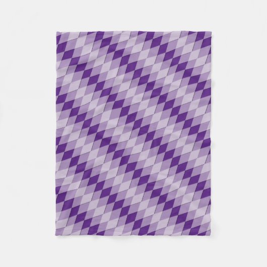 Fleece Blanket - Muster der diagonalen Raute (Vorderseite)