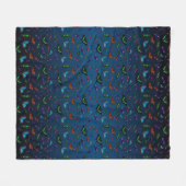 Fleece Blanket (Navy Blue Mix) (Vorderseite (Horizontal))