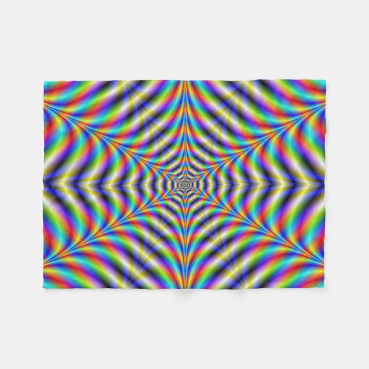 Fleece Blanket Neon Web (Vorderseite (Horizontal))