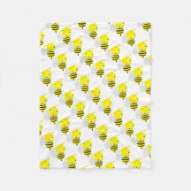 Fleece Blanket/Niedliche Hummeln