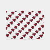 Fleece Blanket/Niedliche Ladybug (Vorderseite (Horizontal))
