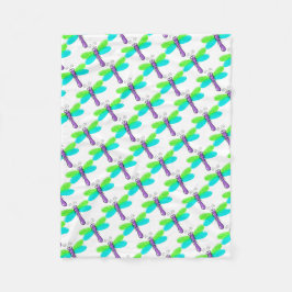 Fleece Blanket/Niedliche Libellen