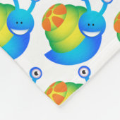 Fleece Blanket/Niedliche Schnecken (Ecke)