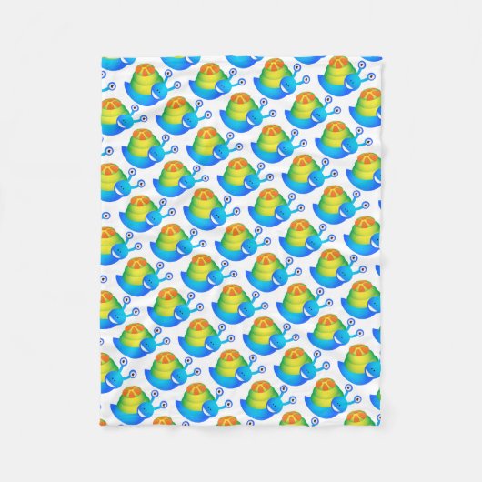 Fleece Blanket/Niedliche Schnecken (Vorderseite)
