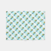 Fleece Blanket/Niedliche Seepferde (Vorderseite (Horizontal))