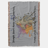 Fleece Blanket Papercut Lion & Sea Sunrise Decke (Vorderseite Vertikal)