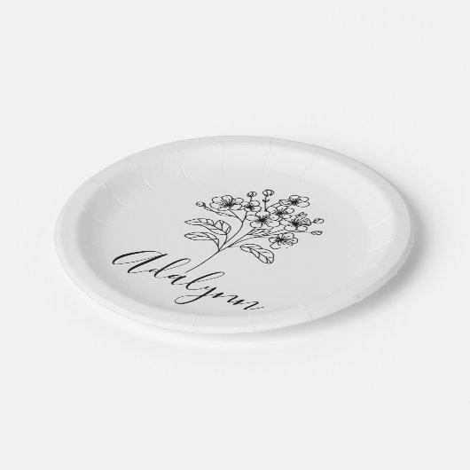 Fleece Blanket Pappteller (Schrägansicht)