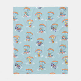Fleece Blanket Parachute Zoo