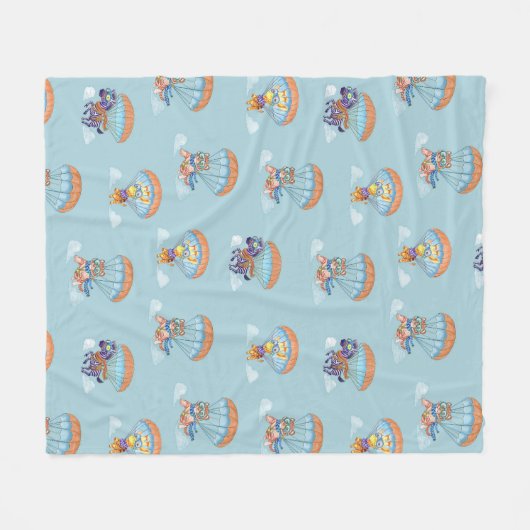 Fleece Blanket Parachute Zoo (Vorderseite (Horizontal))