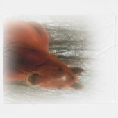 Fleece Blanket/Pferd (Vorderseite (Horizontal))