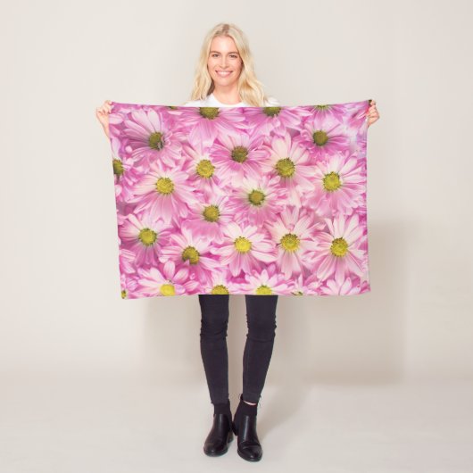 Fleece Blanket - Pink Gerbera Daisies (Beispiel)