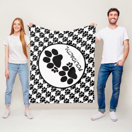 Fleece Blanket - Polydactyl Cat Paws (Beispiel)