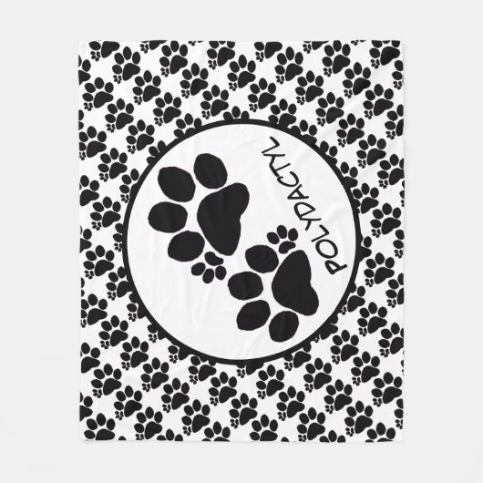 Fleece Blanket - Polydactyl Cat Paws (Vorderseite)