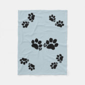 Fleece Blanket - Polydactyl Paw Prints (Vorderseite)