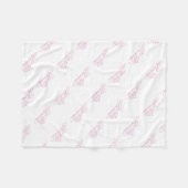 Fleece Blanket/Prinzessin mit Krone (Vorderseite (Horizontal))