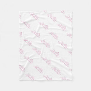 Fleece Blanket/Prinzessin mit Krone