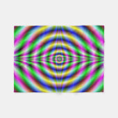 Fleece Blanket Psychedelic Neon Eye (Vorderseite (Horizontal))