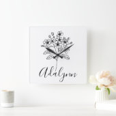 Fleece Blanket Quadratische Wanduhr (Zuhause)